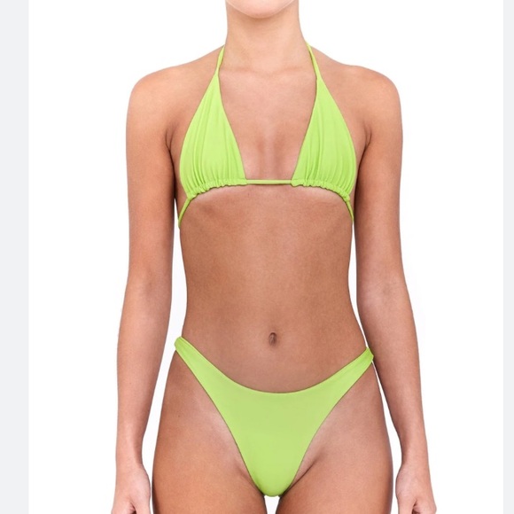 Bamba swim light neon green bikini set - Picture 2 of 3